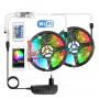 Led Light Strip WiFi, Smart App Controlled RGB Light Strip,Color Changing Light Strip Work with Alexa,Google Home for Bedroom,Party-Smart Led Strip Lights