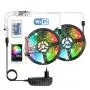 Led Light Strip WiFi, Smart App Controlled RGB Light Strip,Color Changing Light Strip Work with Alexa,Google Home for Bedroom,Party-Smart Led Strip Lights