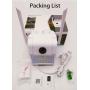 Floodlight Camera, Security Camera Outdoor 48LED Brightness with Siren Alarm IP65 Waterproof 1080p Night Vision Motion-Activated and Two-Way Audio White