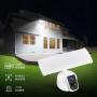 Floodlight Camera, Security Camera Outdoor 3000Lumen, 30W Brightness with Siren Alarm IP65 Waterproof 1080p Night Vision Motion-Activated and Two-Way Audio White
