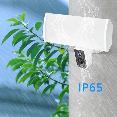 Floodlight Camera, Security Camera Outdoor 3000Lumen, 30W Brightness with Siren Alarm IP65 Waterproof 1080p Night Vision Motion-Activated and Two-Way Audio White