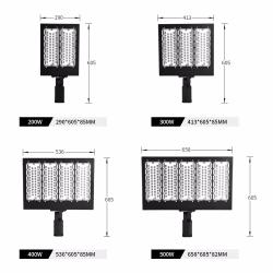 LED Parking Lot Lights, Shoebox Pole Street Light, 90-305V, Photocell, 200w,300w,400w and 500watts