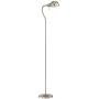 Ridley Modern Gooseneck Floor Lamp Tall Satin Nickel Adjustable Arm for Living Room Reading Bedroom Office - 360 Lighting