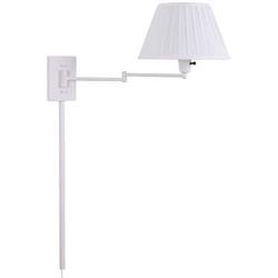 Home Decorators Collection Simplicity Swing arm Wall Lamp, 13'' H, White