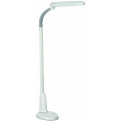 OttLite Task Plus High-Definition 24-Watt Floor Lamp, Dove Grey