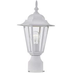 WISBEAM Outdoor Post Light, Pole Lantern, E26 Base 100W Max, Aluminum Housing Plus Glass, Wet Location Rated, ETL Qualified, Bulbs not Included (White Finish)