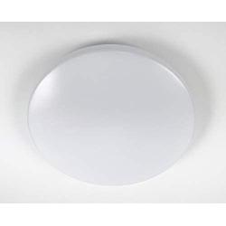 CORAMDEO 13 Inch Round LED Ceiling Light for Hallway, Bedroom, Closet and Laundry, Built in LED Gives 125W of Light with 17.5W of Power, 1300 Lumens, 3K, Dimmable, White Finish with Acrylic Cloud Lens