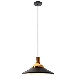 Nordic Pendant Light, Aluminum Dining Room Hanging Light Industrial Ceiling Pendant Light Kitchen Island for Bedroom Hallway Entryway-Black A