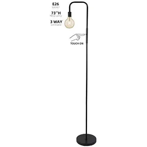 JIOSXC 3-Way Dimmable Touch Floor Lamp for Living Room,Bedroom,Standing Lamp for Office,Study Room,Led Bulb Incluced JIOSXC 3-Way Dimmable Touch Floor Lamp for Living Room,Bedroom,Standing Lamp for Office,Study Room,Led Bulb Incluced