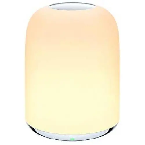 AUKEY Bedside Table Lamp, Night Light for Bedrooms with Rechargeable Internal Battery Dimmable 3000K-6500K Warm White Light & Color Changing RGB AUKEY Bedside Table Lamp, Night Light for Bedrooms with Rechargeable Internal Battery Dimmable 3000K-6500K Warm White Light & Color Changing RGB