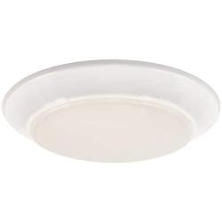 CORAMDEO 7.5 Inch LED Flush Mount Ceiling Light Fixture, Closet, Bathroom, Shower, Laundry, Hallway, Pantry, 4K, Built in LED 75W of Light from 11.5W of Power, 800 Lumen, Dimmable, White Finish