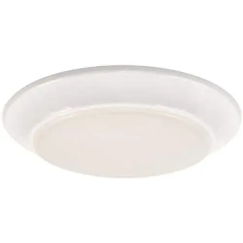CORAMDEO 7.4 Inch LED Flush Mount Ceiling Light Fixture, Closet, Bathroom, Shower, Laundry, Hallway, Pantry, 3K, Built in LED 75W of Light from 11.5W of Power, 800 Lumen, Dimmable, White Finish