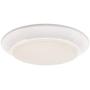 CORAMDEO 7.5 Inch LED Flush Mount Ceiling Light Fixture, Closet, Bathroom, Shower, Laundry, Hallway, Pantry, 4K, Built in LED 75W of Light from 11.5W of Power, 800 Lumen, Dimmable, White Finish