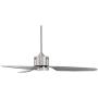 52'' Visionary Modern Ceiling Fan with Light LED Brushed Nickel Frosted for Living Room Kitchen Bedroom Family Dining - Casa Vieja 52'' Visionary Modern Ceiling Fan with Light LED Brushed Nickel Frosted for Living Room Kitchen Bedroom Family Dining - Casa Vieja