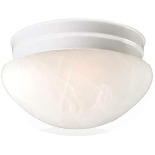 Design House 107144 Millbridge Traditional Indoor Flush Mount Ceiling Light Dimmable for Bedroom Dining Room Kitchen, 9.25 in, White