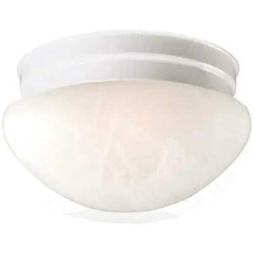 Design House 107144 Millbridge Traditional Indoor Flush Mount Ceiling Light Dimmable for Bedroom Dining Room Kitchen, 9.25 in, White