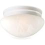 Design House 107144 Millbridge Traditional Indoor Flush Mount Ceiling Light Dimmable for Bedroom Dining Room Kitchen, 9.25 in, White