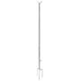 HOSKO String Light Poles for Outdoors 9FT- Twist Connection Pole to Stay Straight + Stable - Suit for LED Solar Bulbs Hanging for House Garden Patio Wedding Cafe Party