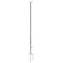 HOSKO String Light Poles for Outdoors 9FT- Twist Connection Pole to Stay Straight + Stable - Suit for LED Solar Bulbs Hanging for House Garden Patio Wedding Cafe Party