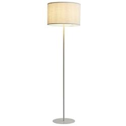 Modernluci White Standing Floor Lamp - Modern Nursery Stick Lamp with Shade for Office,Bedroom,Living Room - 56 Tall, E26 Led Edison Bulb