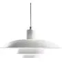 TFCFL Modern Pendant Light, 15'' PH 4/3 Aluminum Mini Suspension Chandelier Umbrellas Ceiling Hanging Lights for Dining Room Living Room Kitchen Restaurant (White)