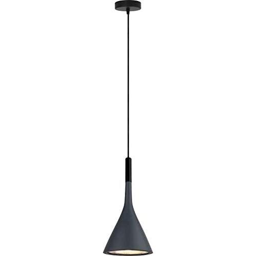 iYoee LED Kitchen Island Pendant Light Fixture for Dining Room, Living Room Bedroom Mini Bedside Adjustable Gray Hanging Ceiling Light,Free 5W LED Bulb