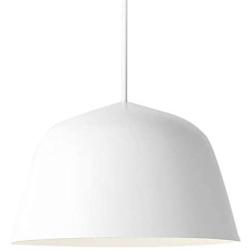 LAKIQ Modern Pendant Light Dome Shade Single Hanging Pendant Lamp Kitchen Island Lighting for Dining Room Living Room Bedroom (9.84,White)