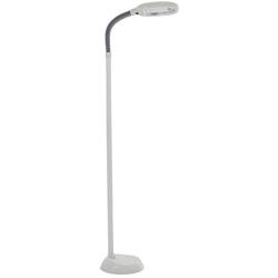 Lavish Home (72-6820) 6 Feet Sunlight Floor Lamp With Adjustable Gooseneck - White