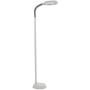 Lavish Home (72-6820) 6 Feet Sunlight Floor Lamp With Adjustable Gooseneck - White