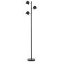 CO-Z LED Floor Lamp, 3 Light Tree Torchiere Floor Lamp for Living Room Bedroom Home Office, Industrial Modern Black Bright Task Standing Pole Reading Light with 3 Adjustable Heads