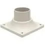 LIT-PaTH Outdoor Post Light Mounting Base, Pier Mount Base, 2-Pack (White)
