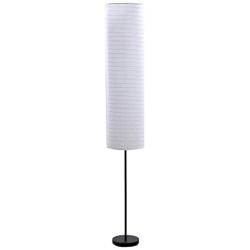 Catalina Lighting 21438-000 Modern 2-Light Zen Stick Floor Lamp with Rice Paper Shade, 70'', Black