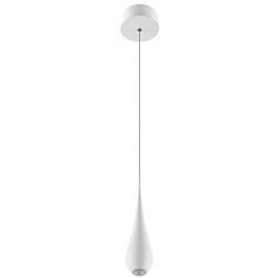 7W Dimmable Adjustable LED Pendant Light, 120V, 3000K (Warm White), Sand White Finish Adjustable Hanging Light, Ceiling Light, LED Pendant Lighting, Ceiling Pendant Light for Living Room, ETL Listed