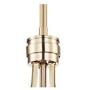 Deco Warm Brass Bowl Pendant Chandelier 12 1/2'' Wide Satin White Glass for Dining Room House Foyer Kitchen Island Entryway Bedroom Living Room - Possini Euro Design