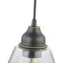Gruenlich Pendant Lighting Fixture for Kitchen and Dining Room, Hanging Ceiling Lighting Fixture, E26 Medium Base, Metal Construction with Clear Glass