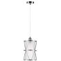 SHENGQINGTOP Modern Cylindrical Pendant Light with Frosted Glass, Brushed Nickel Hanging Light, Transitional Metal Pendant Lighting Fixture for Kitchen Island Sink Dining Room Bar, Led Bulb Included