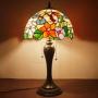 Tiffany Table Lamp W12H22 Inch Hummingbird Stained Glass Reading Lighting S101 WERFACTORY Lamps Lover Parent Kids Girlfriend Living Room Bedroom Study Office Coffee Bar Desk Antique Art Crafts Gifts