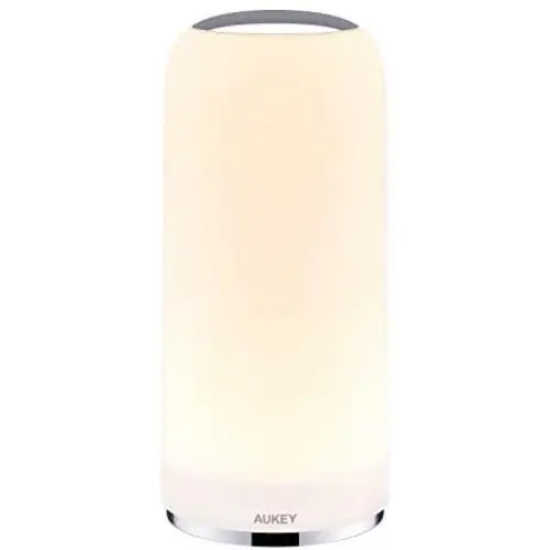 AUKEY Bedside Lamp Touch-Sensitive Table Lamp with Dimmable Warm White Light and Lighting Memory Function Night Light for Living Rooms and Bedrooms