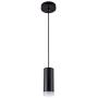 Harchee Modern LED Cylindrical Pendant Lighting Black Mini Pendant Light with Acrylic Shade, Adjustable Ceiling Hanging Lamp Fixture for Kitchen Island Bar Dining Room Farmhouse 7W Daylight 6000K