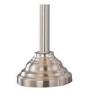 Mason Traditional Table Floor Lamps Set of 3 Brushed Steel White Tapered Drum Shade for Living Room Family Bedroom - Barnes and Ivy