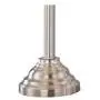 Mason Traditional Table Floor Lamps Set of 3 Brushed Steel White Tapered Drum Shade for Living Room Family Bedroom - Barnes and Ivy
