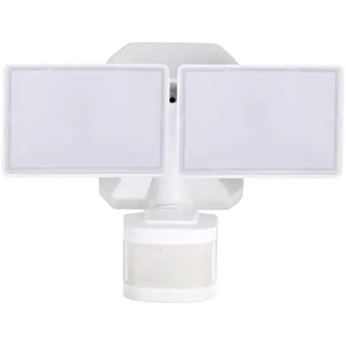 Dusk-to-Dawn Security Lights with Motion Sensor, 5000K Daylight White, ETL Certified, IP65 Outdoor, 110V 120V Dual-Head Rotatable LED Flood Light for Porch, Garage, Yard, Driveway, EMANER