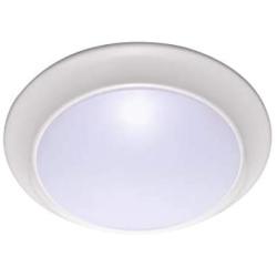 Gruenlich LED Flush Mount Ceiling Lighting Fixture, 9 Inch Dimmable 15.5W 1050 Lumen, Aluminum Housing Plus PC Cover, ETL and Damp Location Rated, 2-Pack (White Finish-3000K)