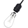 AETOLFIW 48ft Waterproof Light String with Incandescent Glass Bulbs, Bright Fairy Light Strip Decoration Outdoor String Light for Indoor Outdoor Commercial Party Use