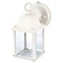 LIT-PaTH Dusk to Dawn Outdoor Wall Lantern, LED Wall Sconce, 5000K Daylight White, 9.5W (75W Equivalent) , 800 Lumen, Aluminum Housing Plus Glass, Outdoor Rated, 2-Pack (White)