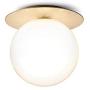 Industrial Flush Mount Ceiling Light E26 Glass Globe Fixture Lights Farmhouse Brushed Brass Ceiling Lamp for Dining Room Bed Room Copper Cream