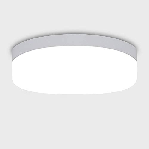 DLLT 12W LED Closet Ceiling Light Fixtures-IP44 Waterproof Round Flush Mount Ceiling Light Surface Mounted Lighting for Porch, Corridor, Hallway, Stairwell, Wet Location Laundry Room 5000K Cool White