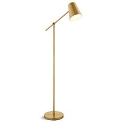 QQB Fashion Floor Lamp LED Nordic Bedroom Bedside Table Lamp Simple Creative Living Room Reading Floor Lamp Modern (Edition : Foot Switch)