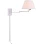 Home Decorators Collection Simplicity Swing arm Wall Lamp, 13'' H, White