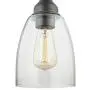 Gruenlich Pendant Lighting Fixture for Kitchen and Dining Room, Hanging Ceiling Lighting Fixture, E26 Medium Base, Metal Construction with Clear Glass